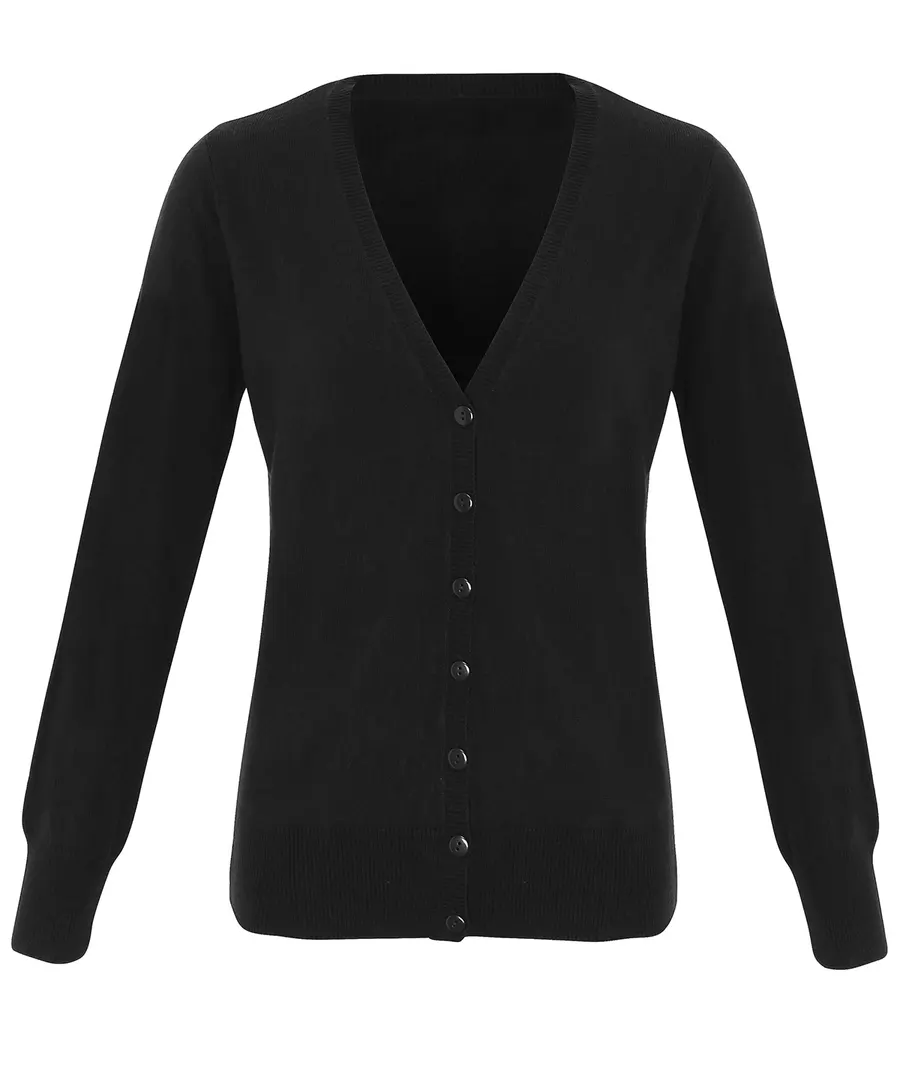 Women's 'essential' acrylic cardigan – Black