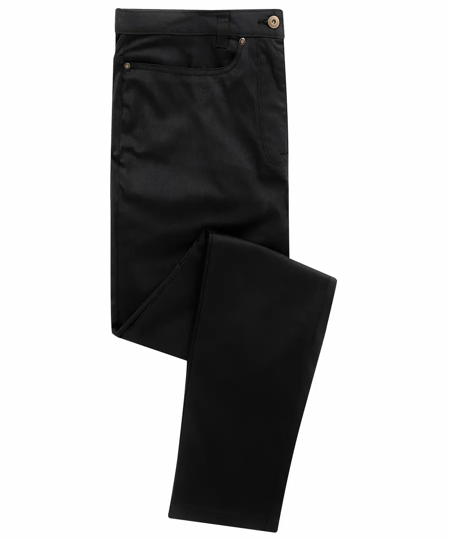 Performance chino jeans – Black
