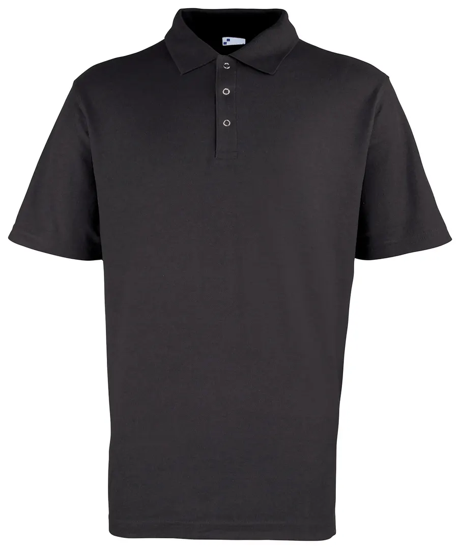 Studded polo – Black