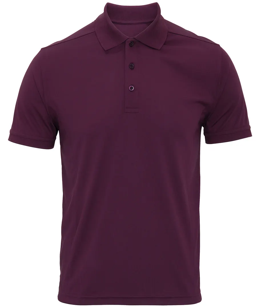 Coolchecker® piqué polo – Aubergine