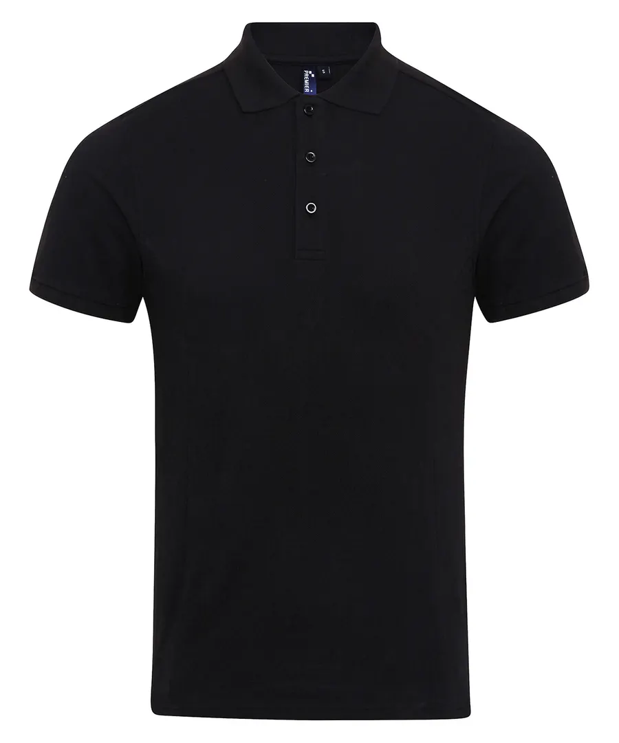 Coolchecker® plus piqué polo – Black