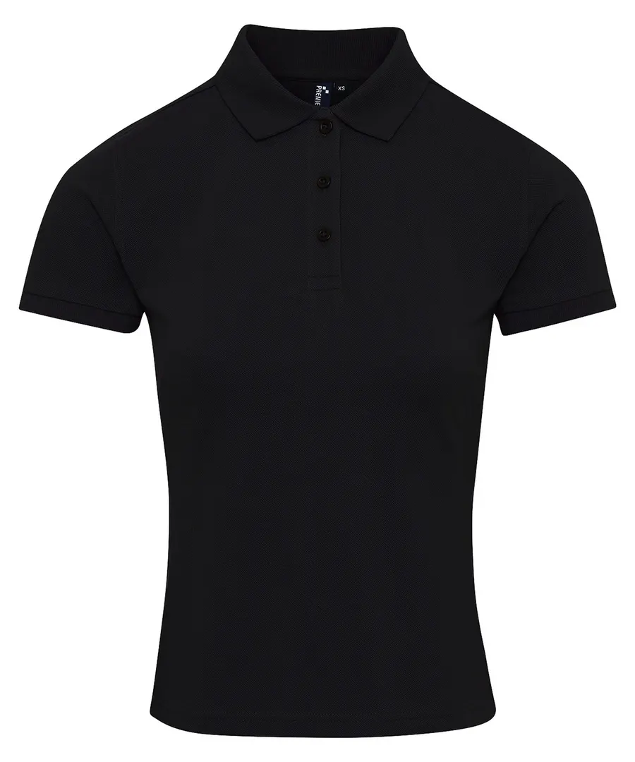 Women's Coolchecker® plus piqué polo – Black