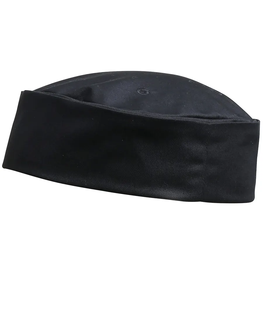 Turn-up chef's hat – Black