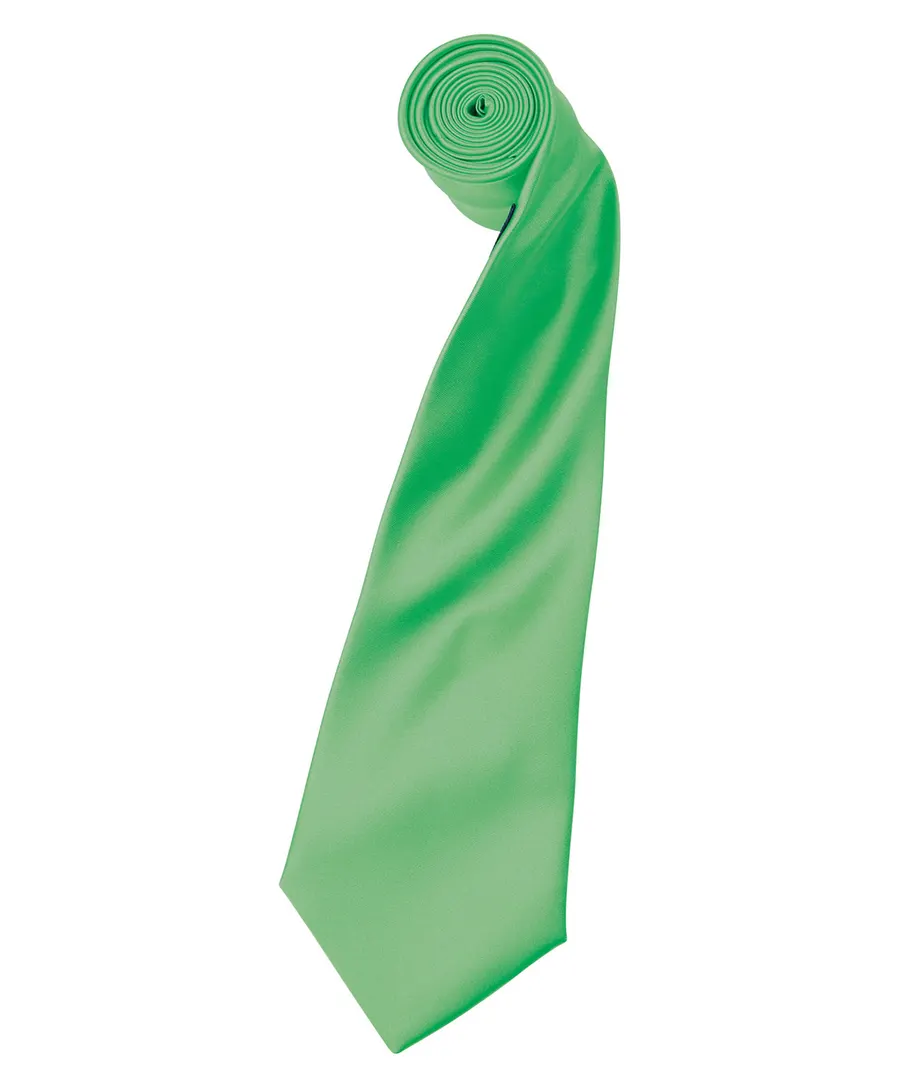 'Colours' satin tie – Apple