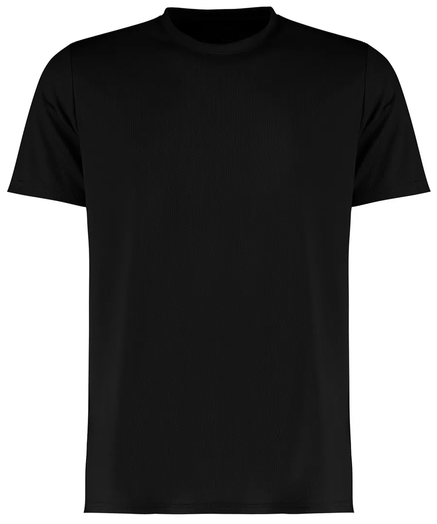 Regular fit micro mesh tee with Cooltex® plus – Black
