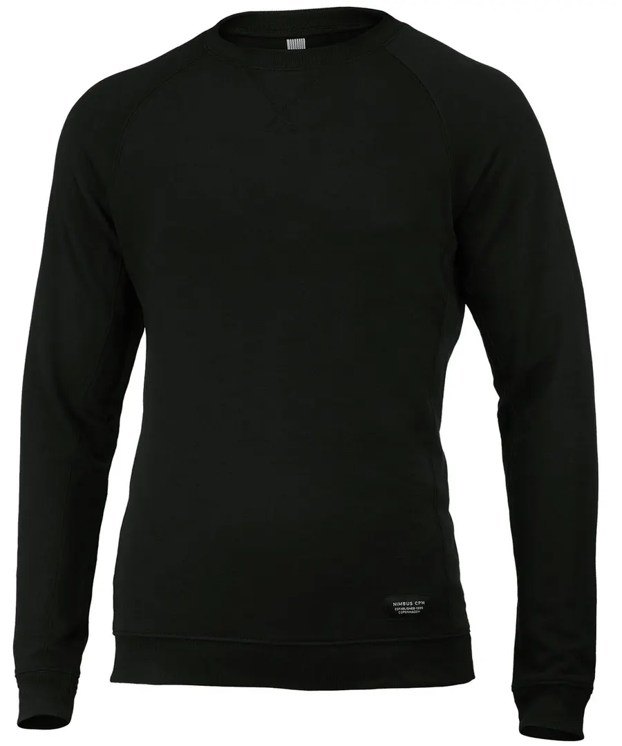 Newport – luxury lightweight crewneck – Black