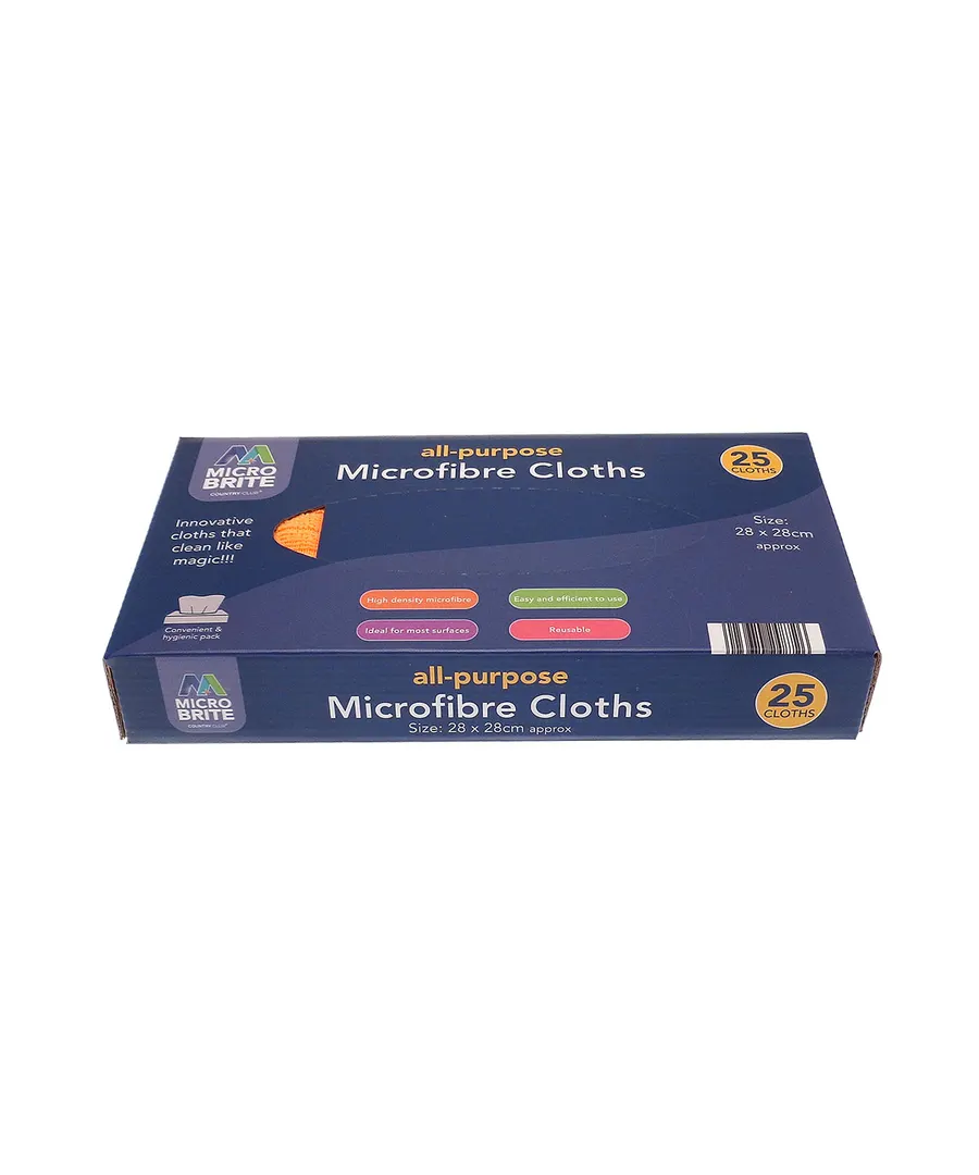 Easy-clean microfibre cloths (25-pack) – Orange