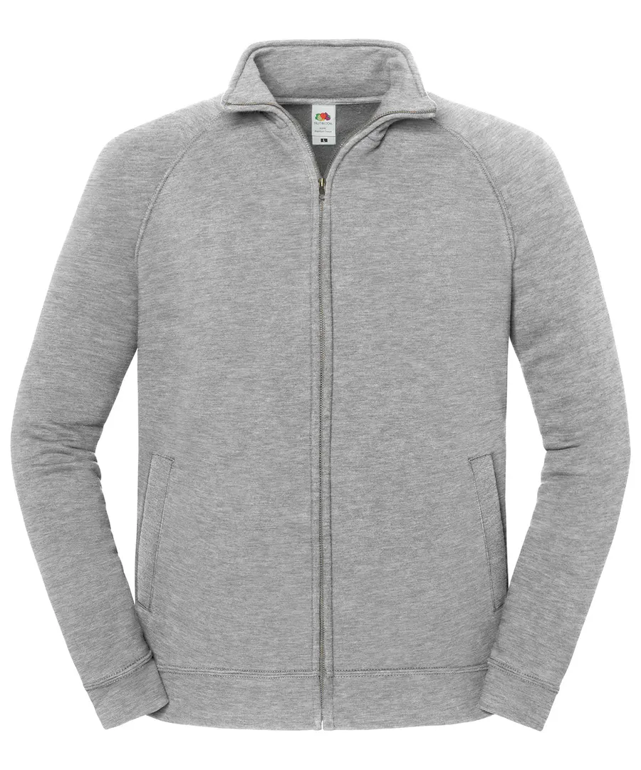 Iconic premium sweat jacket – Athletic Heather