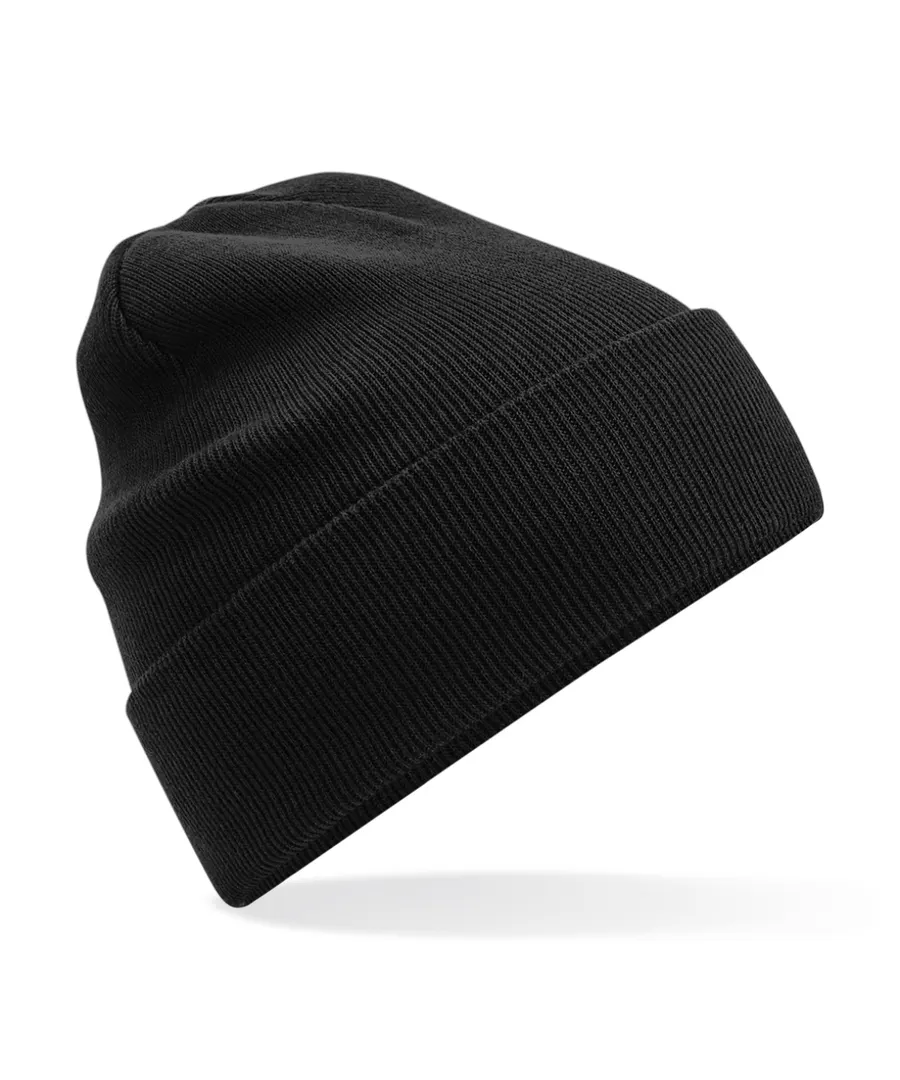 Organic cotton original cuffed beanie – Black