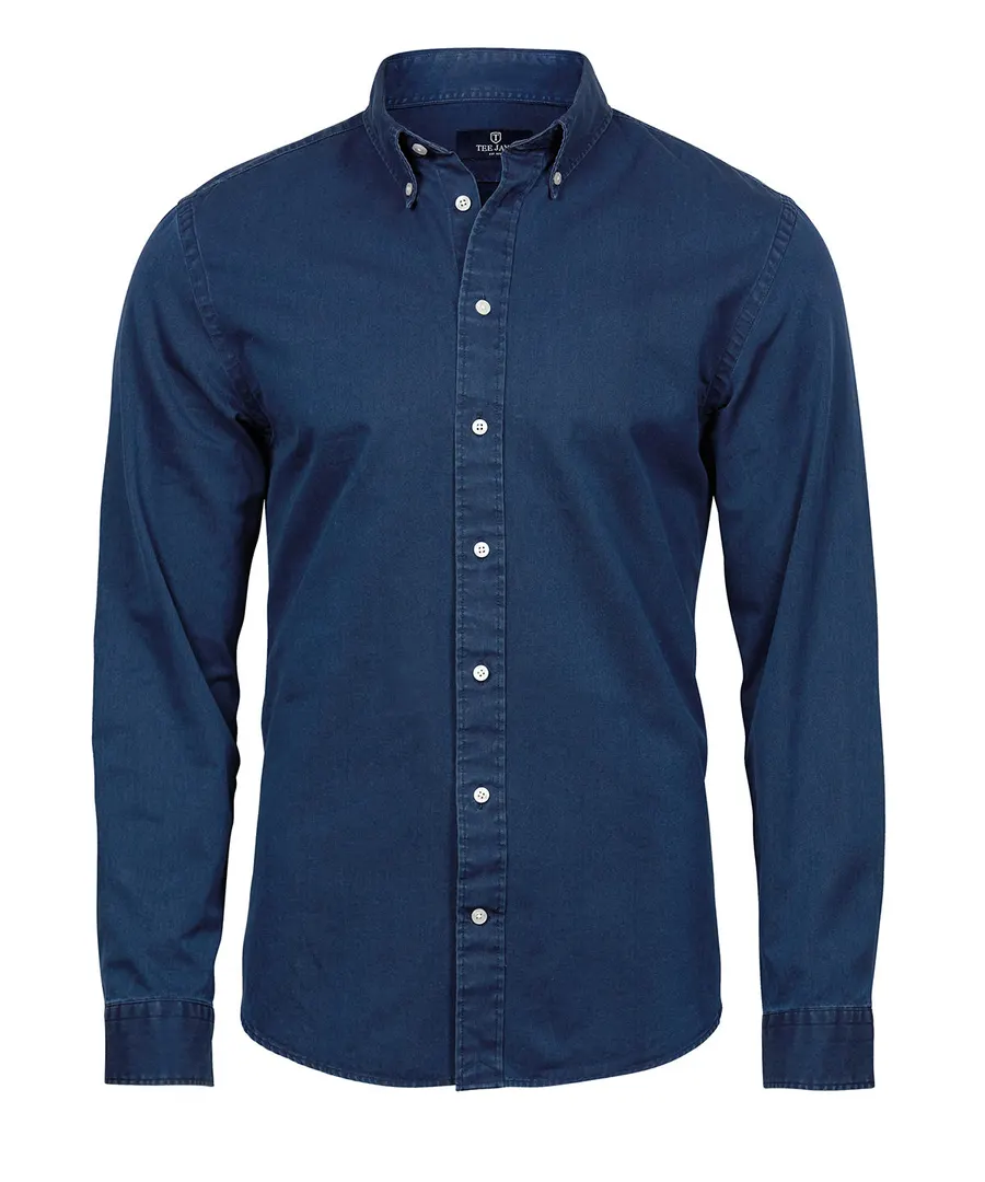 Casual twill shirt (4002) – Indigo