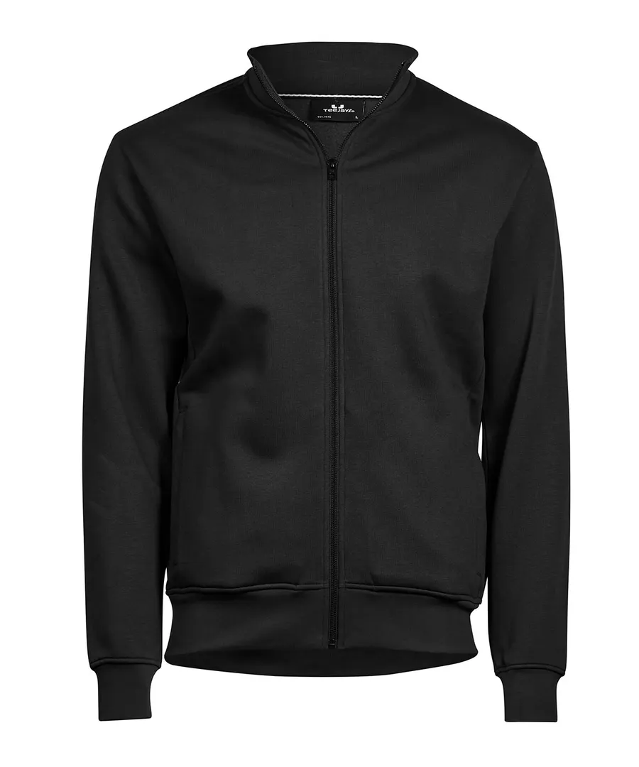 Full-zip sweat cardigan (5440) – Black