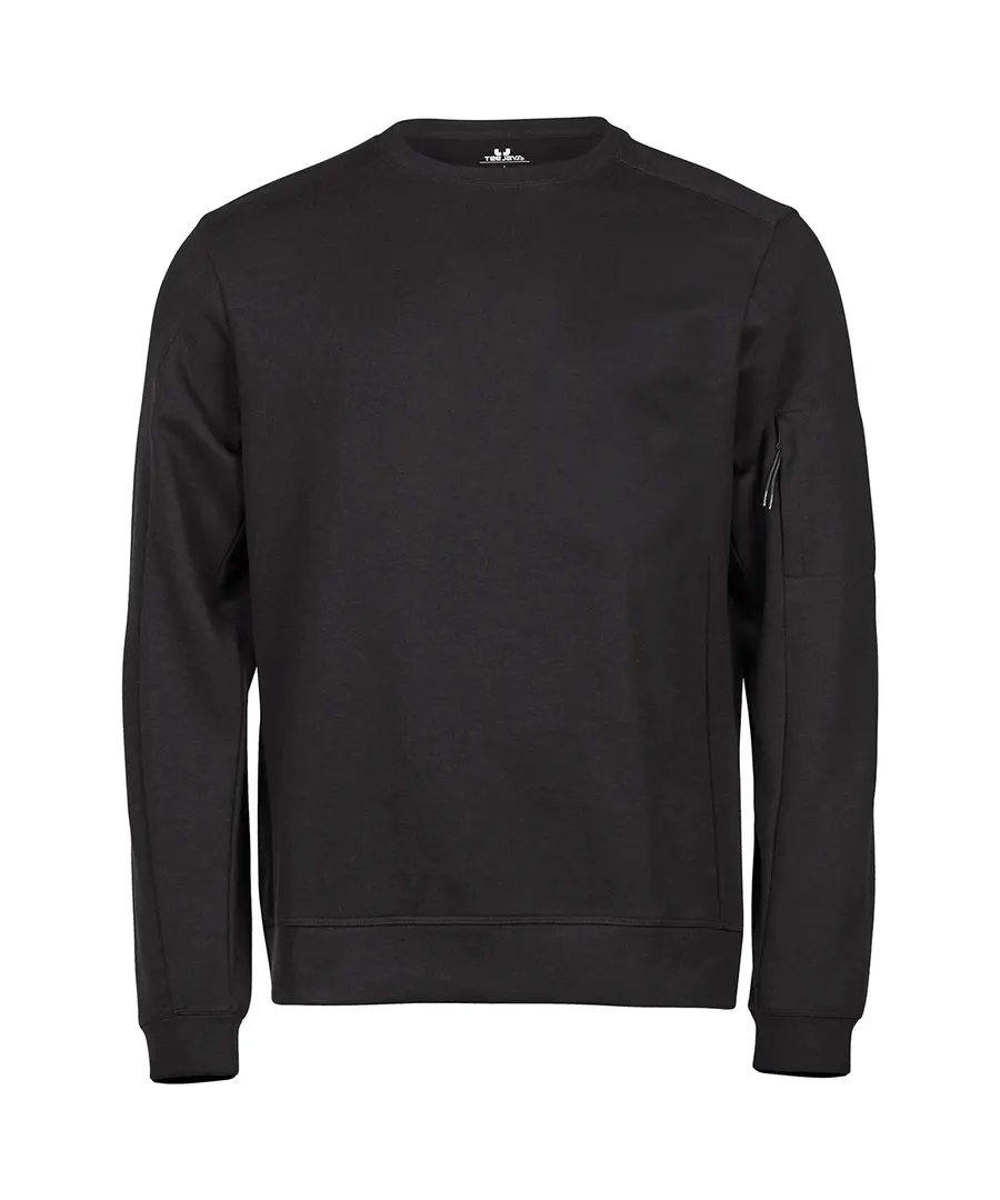 Athletic crew neck sweatshirt (5700) – Black