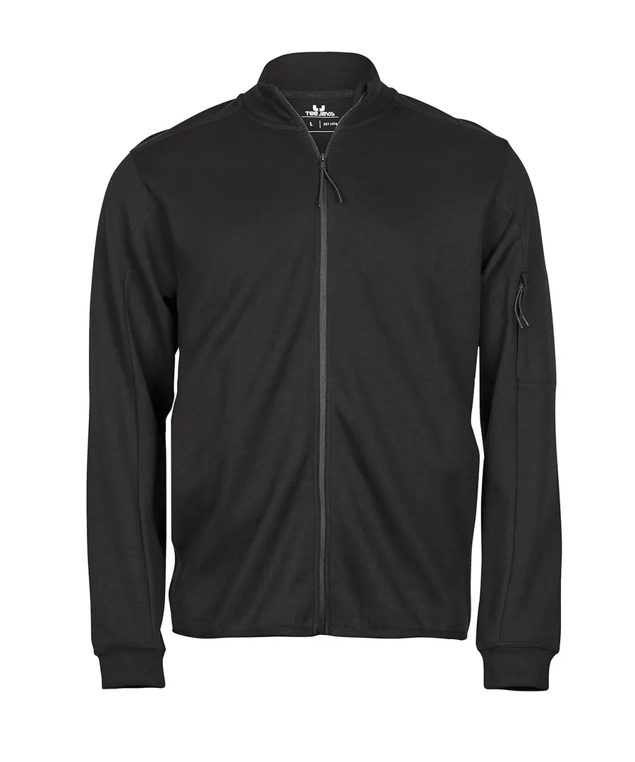 Athletic full-zip sweatshirt (5704) – Black