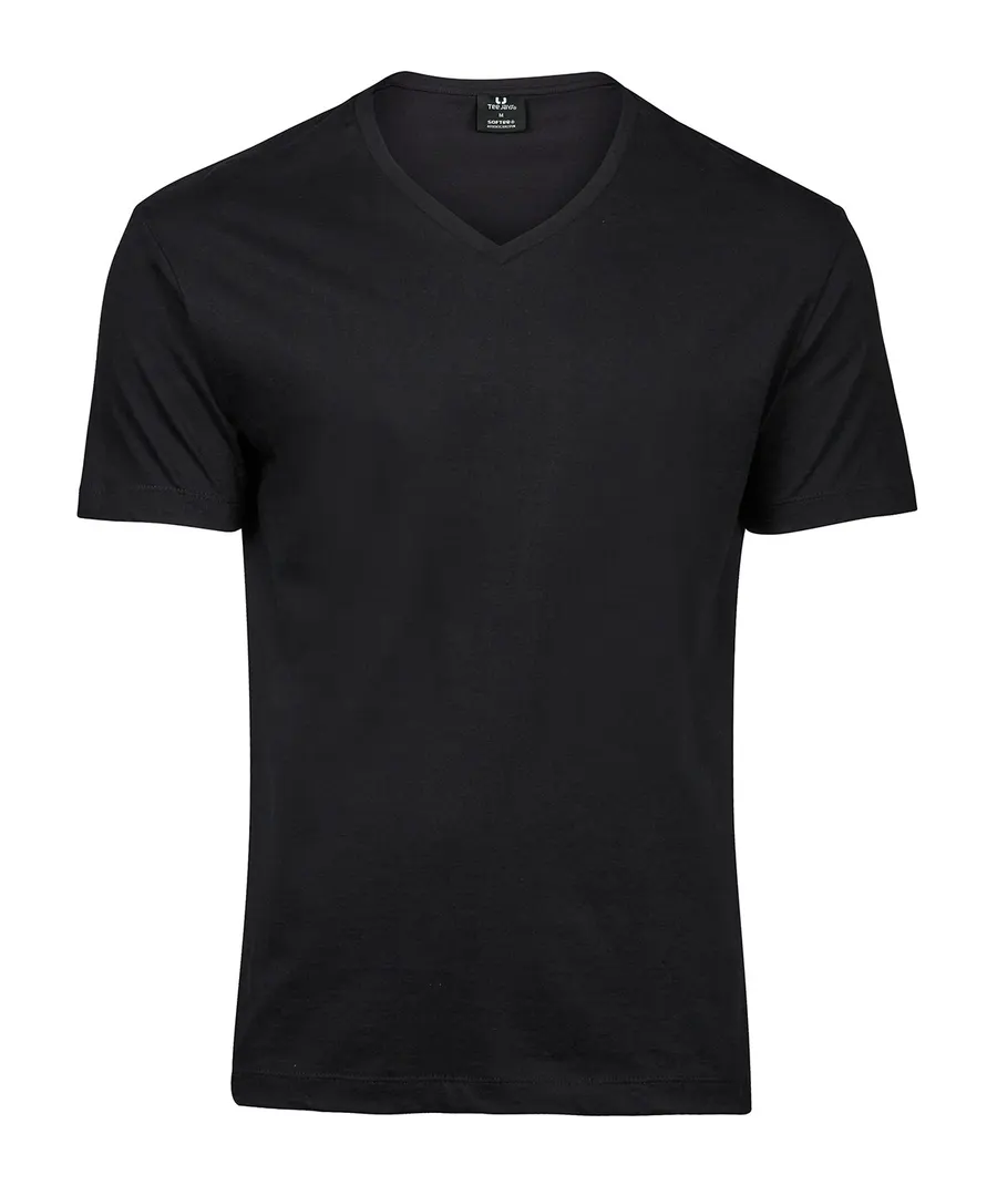 Fashion v-neck Sof tee (8006) – Black