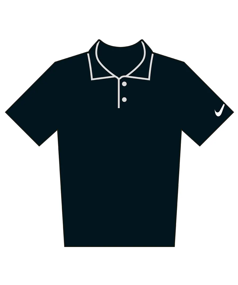 Velocity solid polo – Black/White