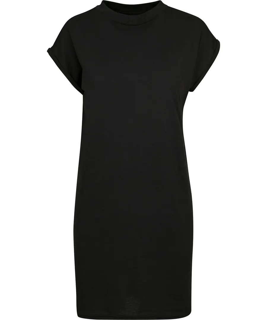 Women’s extended shoulder dress – Black