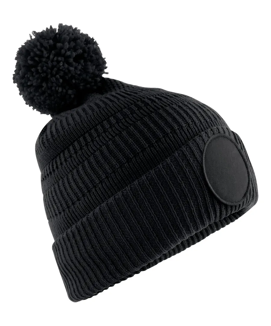 Fan patch beanie – Black