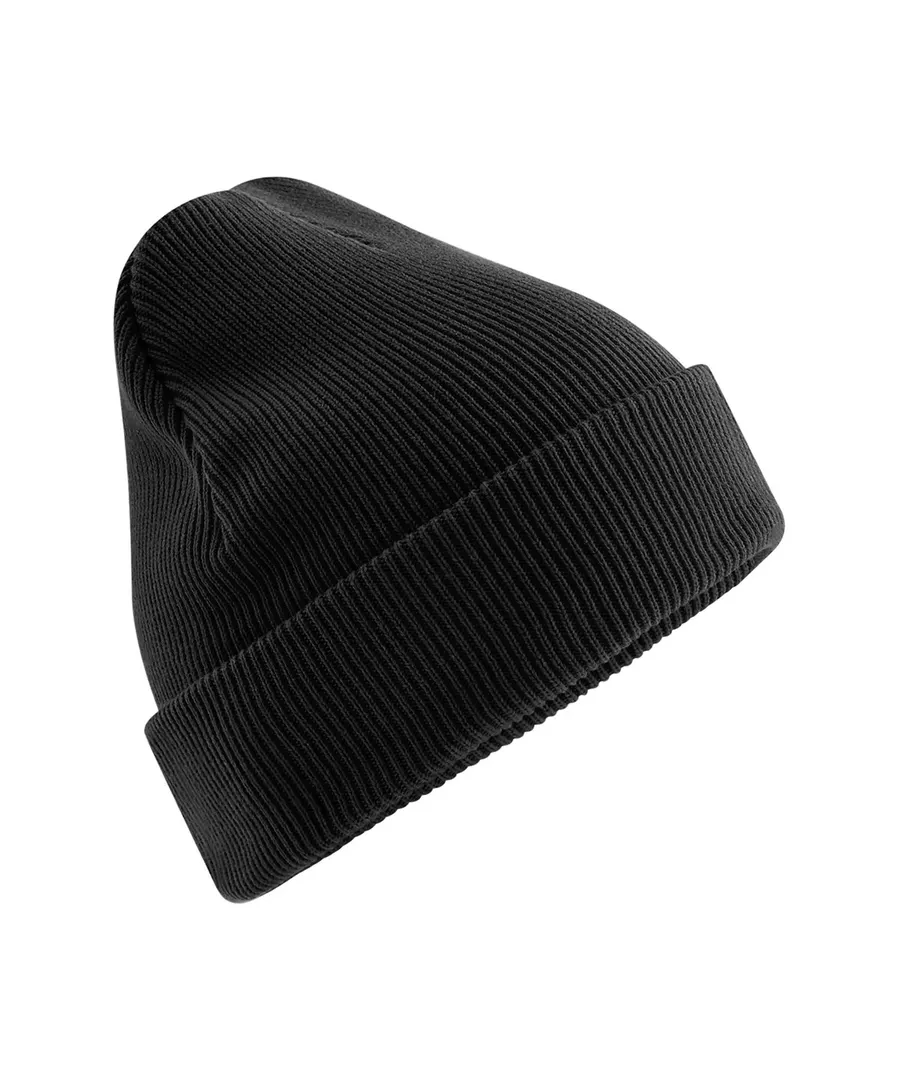 Organic cotton original cuffed beanie – Black