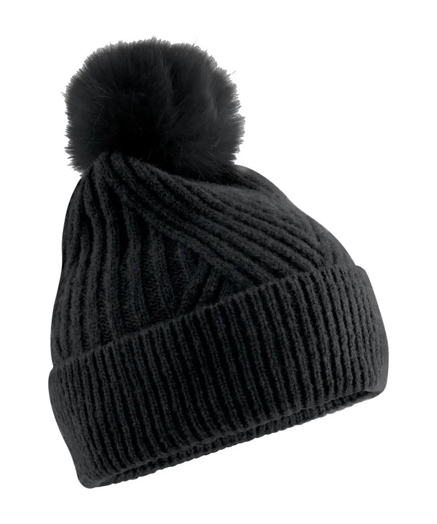 Snow luxe beanie – Black