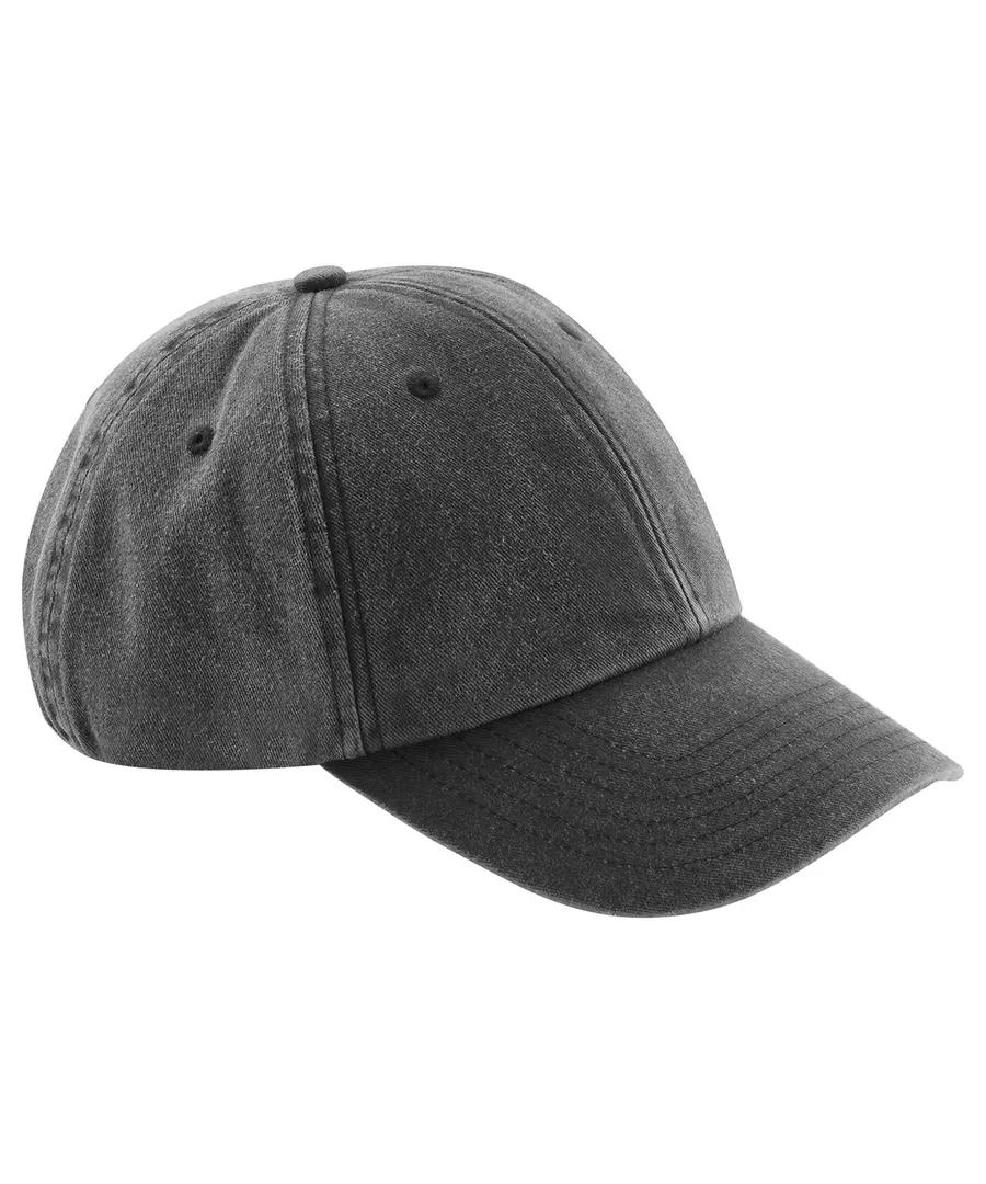 Junior low-profile vintage cap – Vintage Black