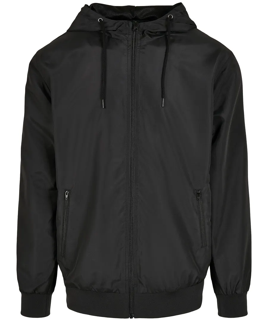 Recycled windrunner – Black/Black