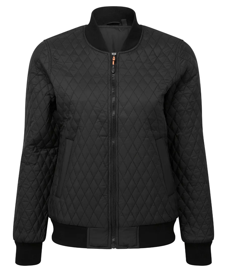 Women's quilted flight jacket – Black