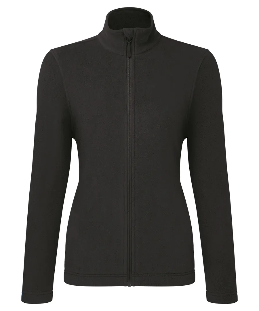 Women’s ‘Recyclight’ full-zip microfleece – Black