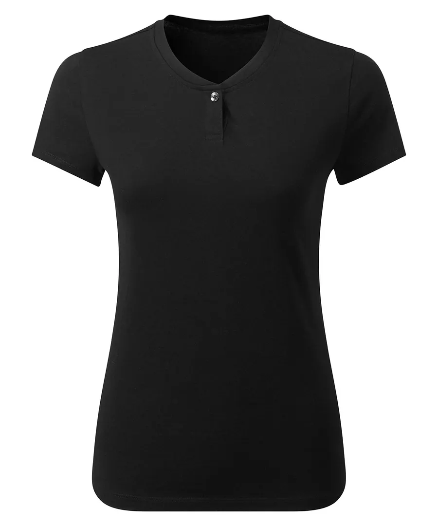 Women’s Cotton Rich‘Comis’ Tee – Black