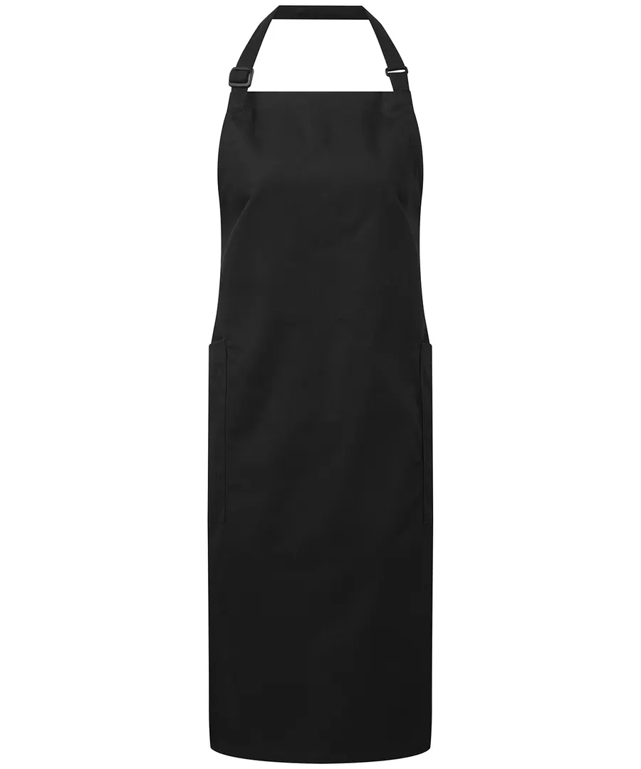 Recycled Polyester & Organic Cotton Apron – Black