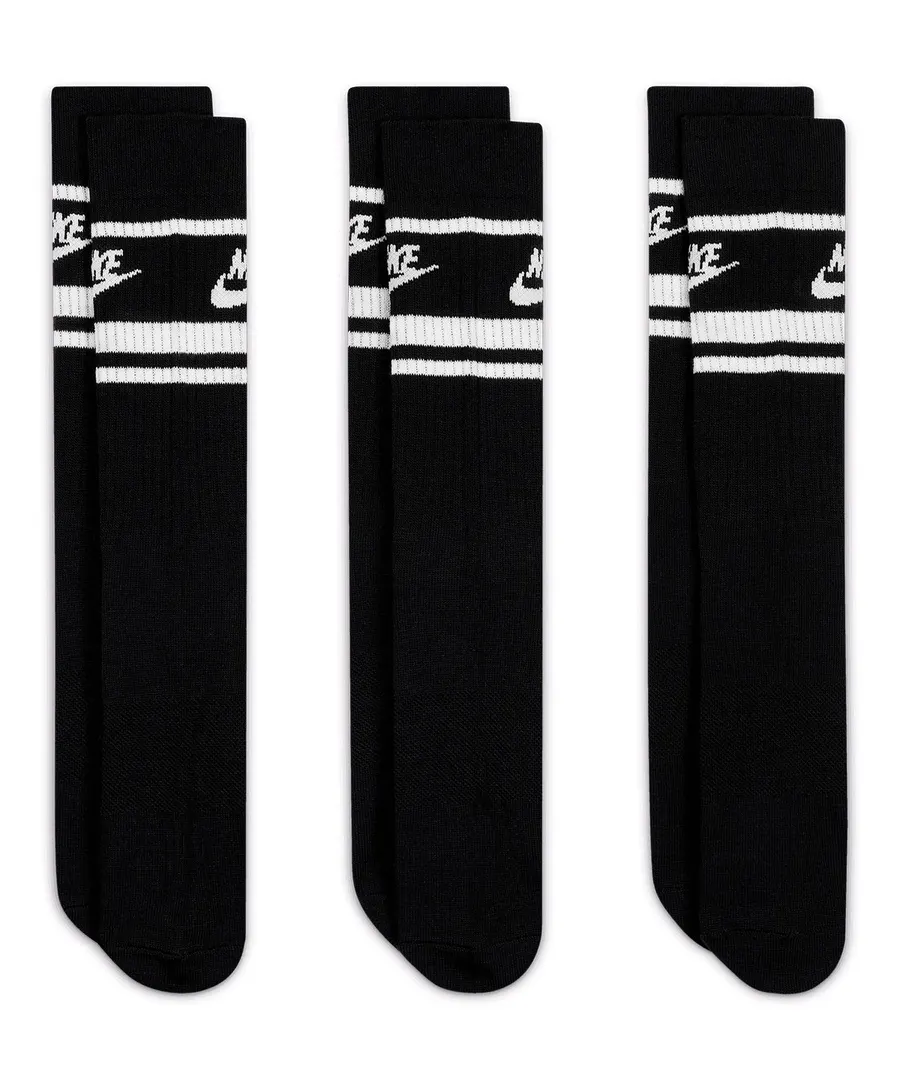 Nike Dri-FIT Sportswear everyday essential socks (3 pairs) – Black/White