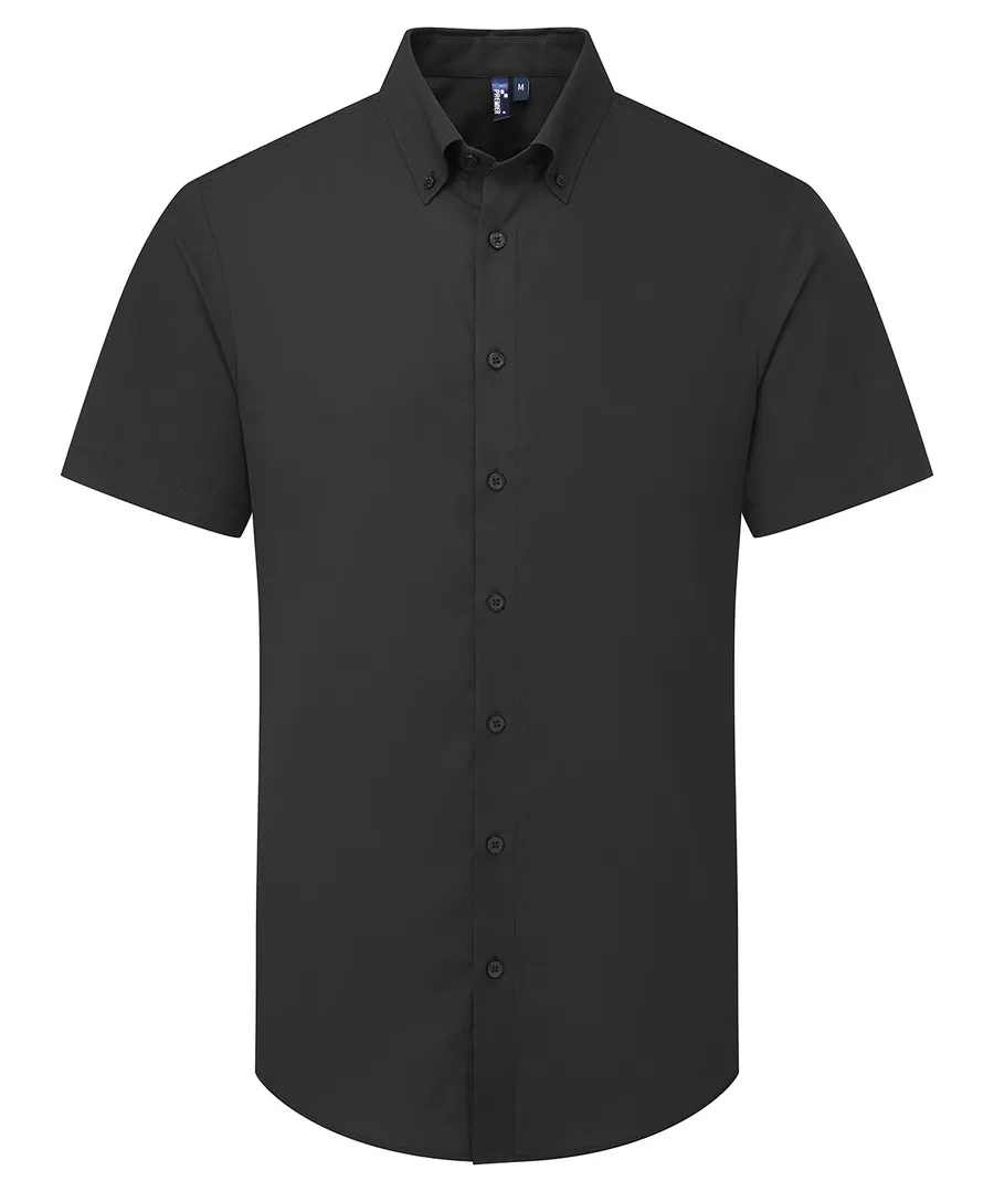 ‘Supreme’ Oxford short sleeve shirt – Black