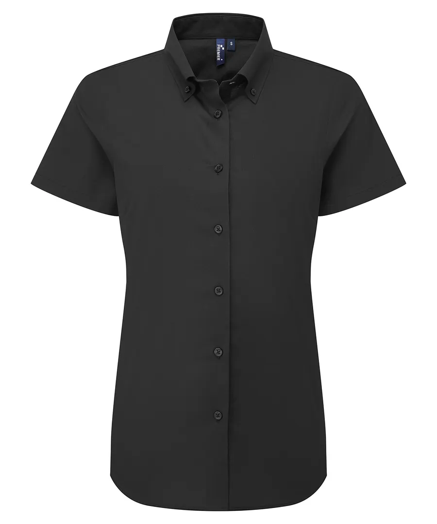 Women’s ‘Supreme’ Oxford short sleeve shirt – Black