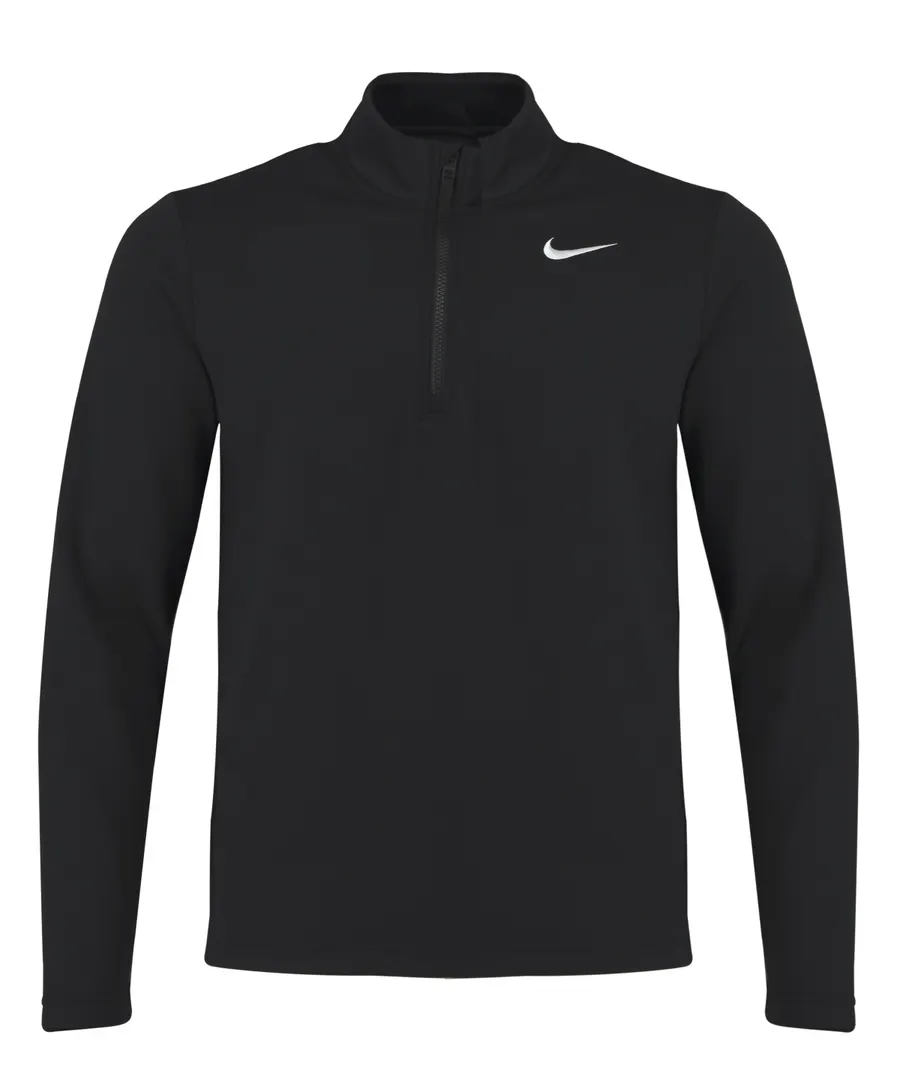 Nike Dri-FIT Victory Therma Flex half-zip top – Black/Black/White