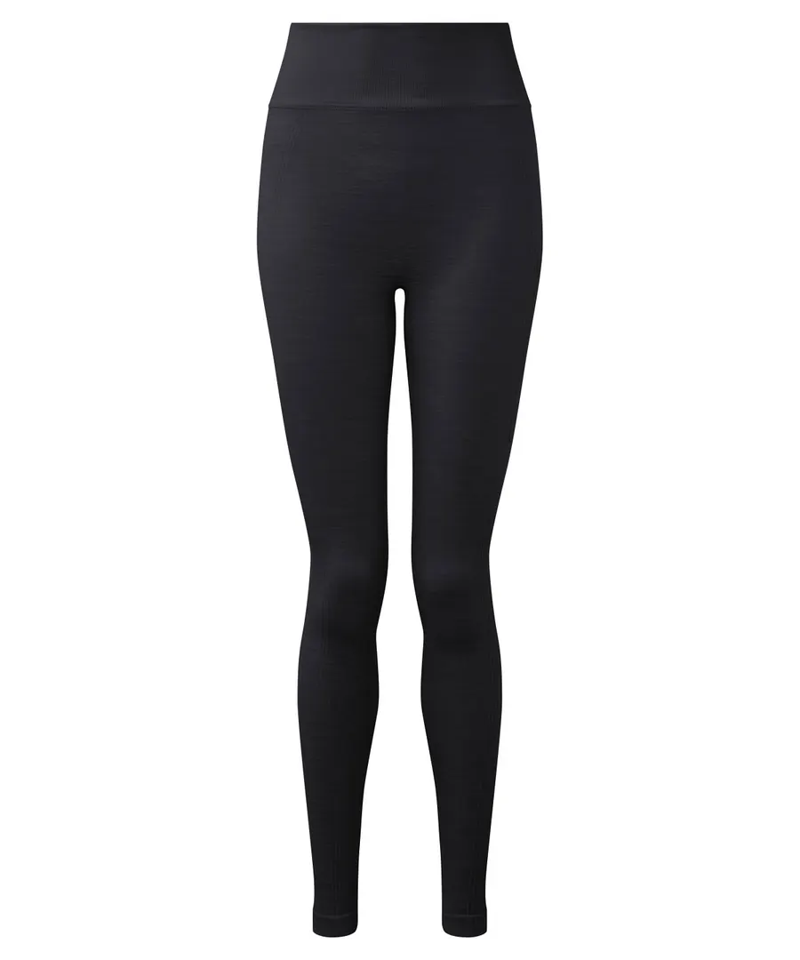 Women's TriDri® recycled seamless ''3D fit'' multi-sport flex leggings – Black