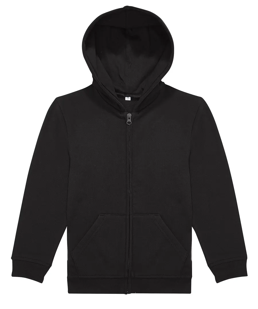 B&C ID.334 zip hoodie /kids – Black