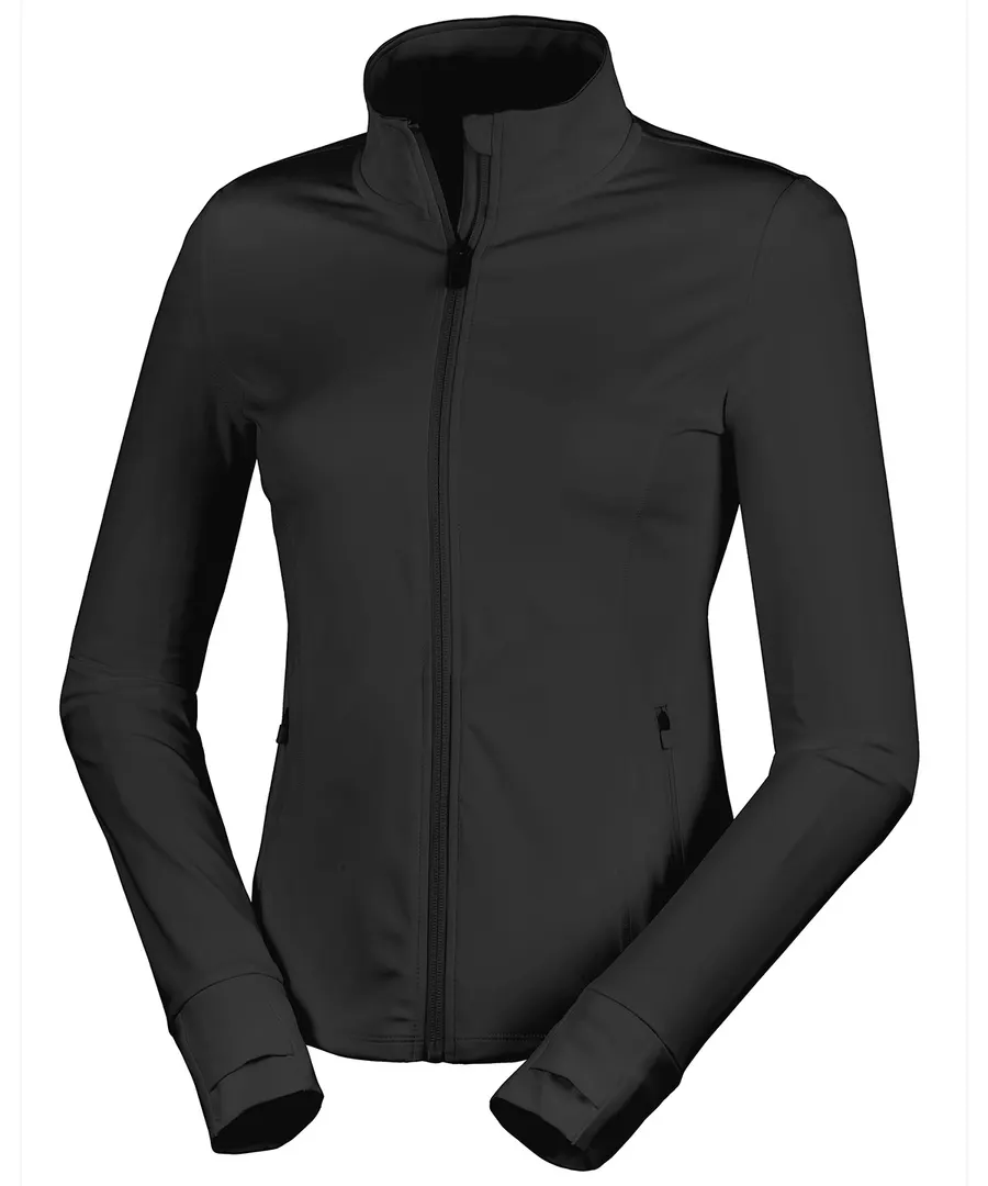 Spiro recycled women’s fitness jacket – Black