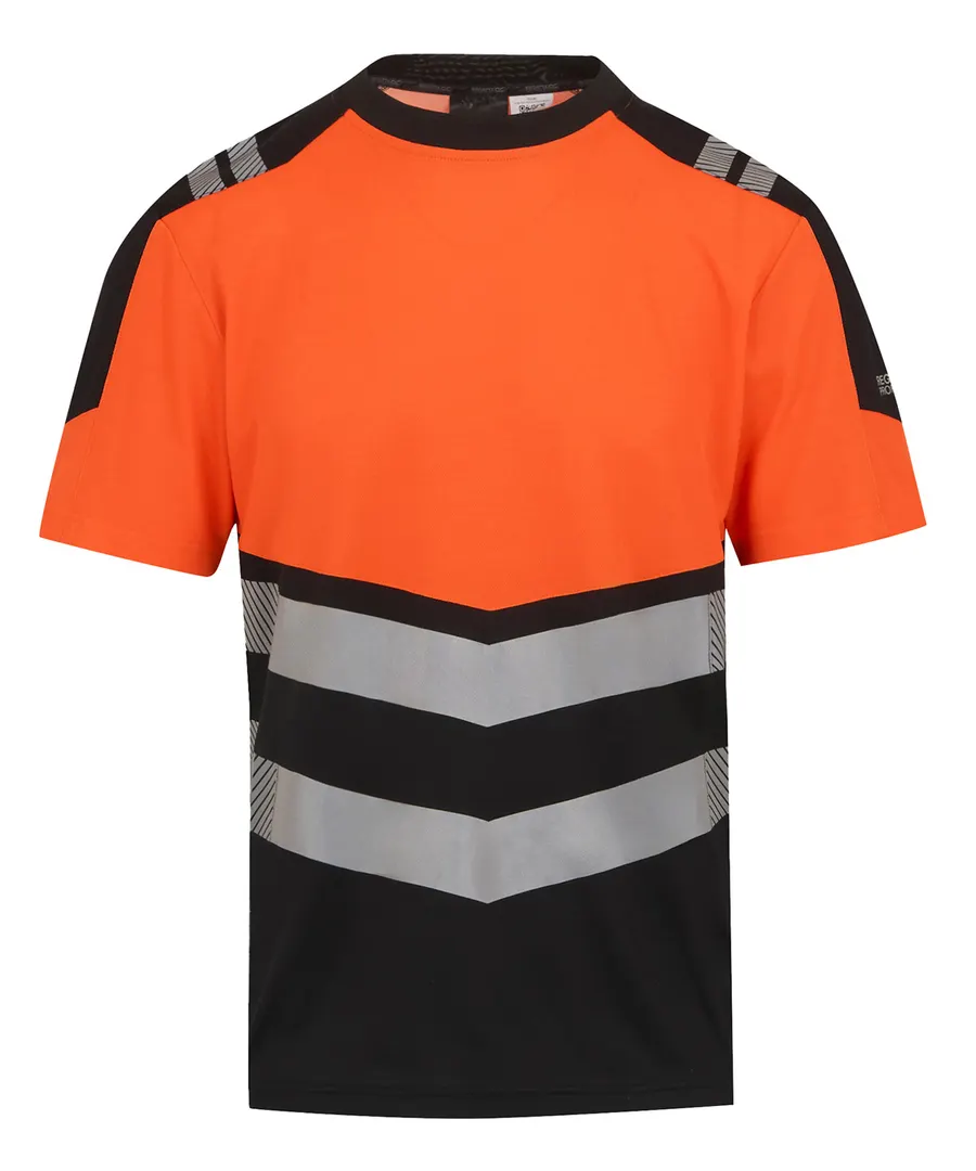 Hi-Vis X-Pro T-shirt (Class 1) – Black/Orange
