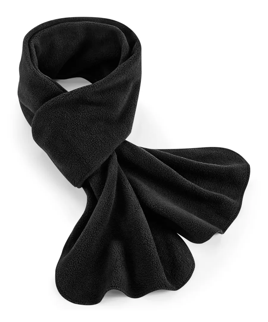 Recycled fleece scarf – Black
