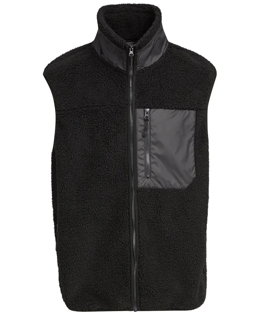 Bonded sherpa vest – Black