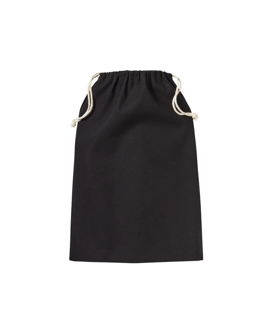 Recycled cotton stuff bag – Black