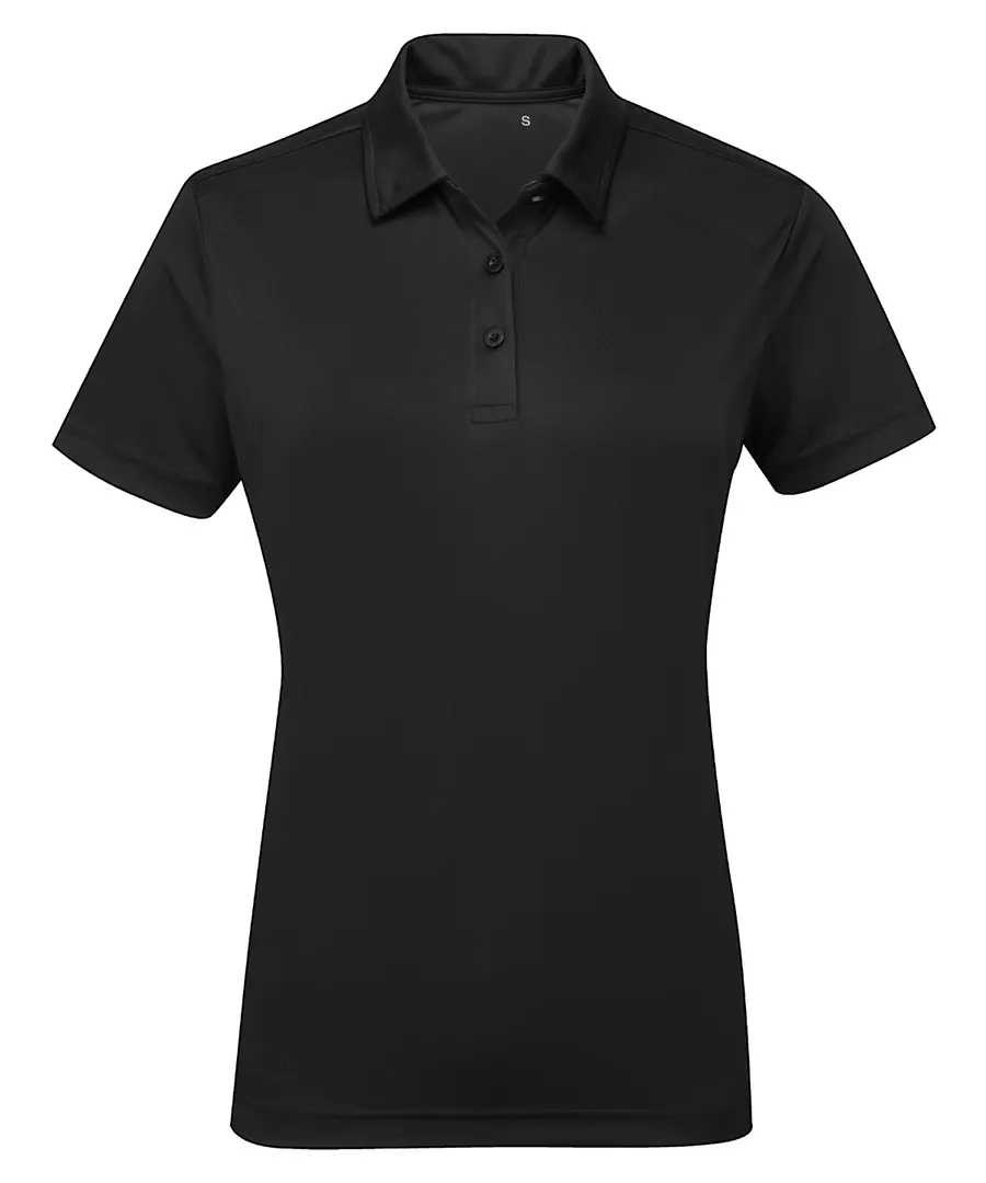 Women's TriDri® panelled polo – Black