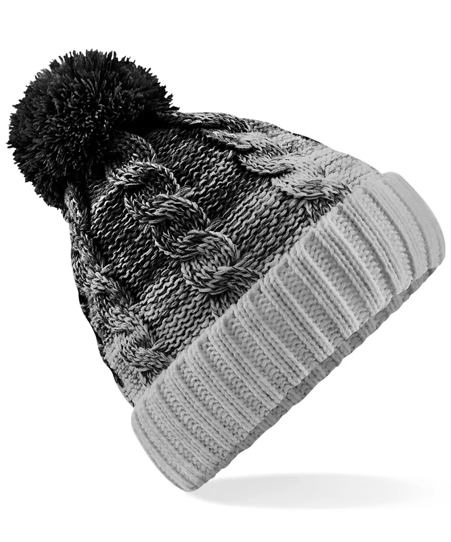 Ombré beanie – Black/Light Grey