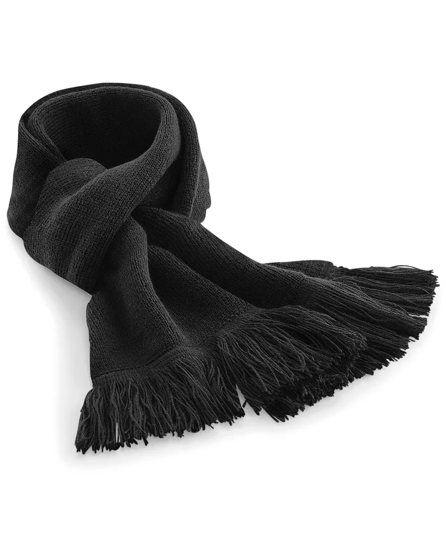 Classic knitted scarf – Black