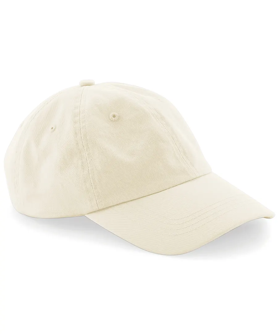 Low-profile 6-panel dad cap – Beige