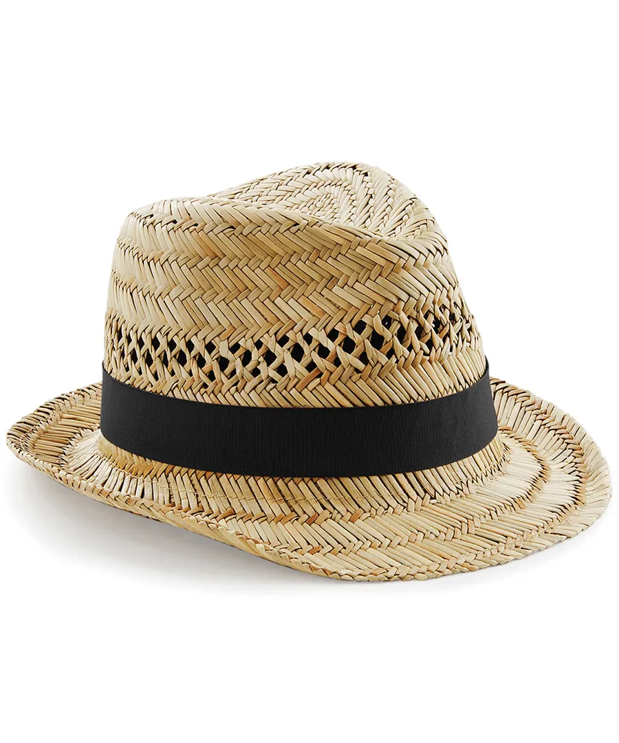 Straw summer trilby – Natural