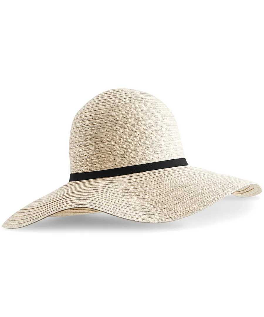 Marbella wide-brimmed sun hat – Natural