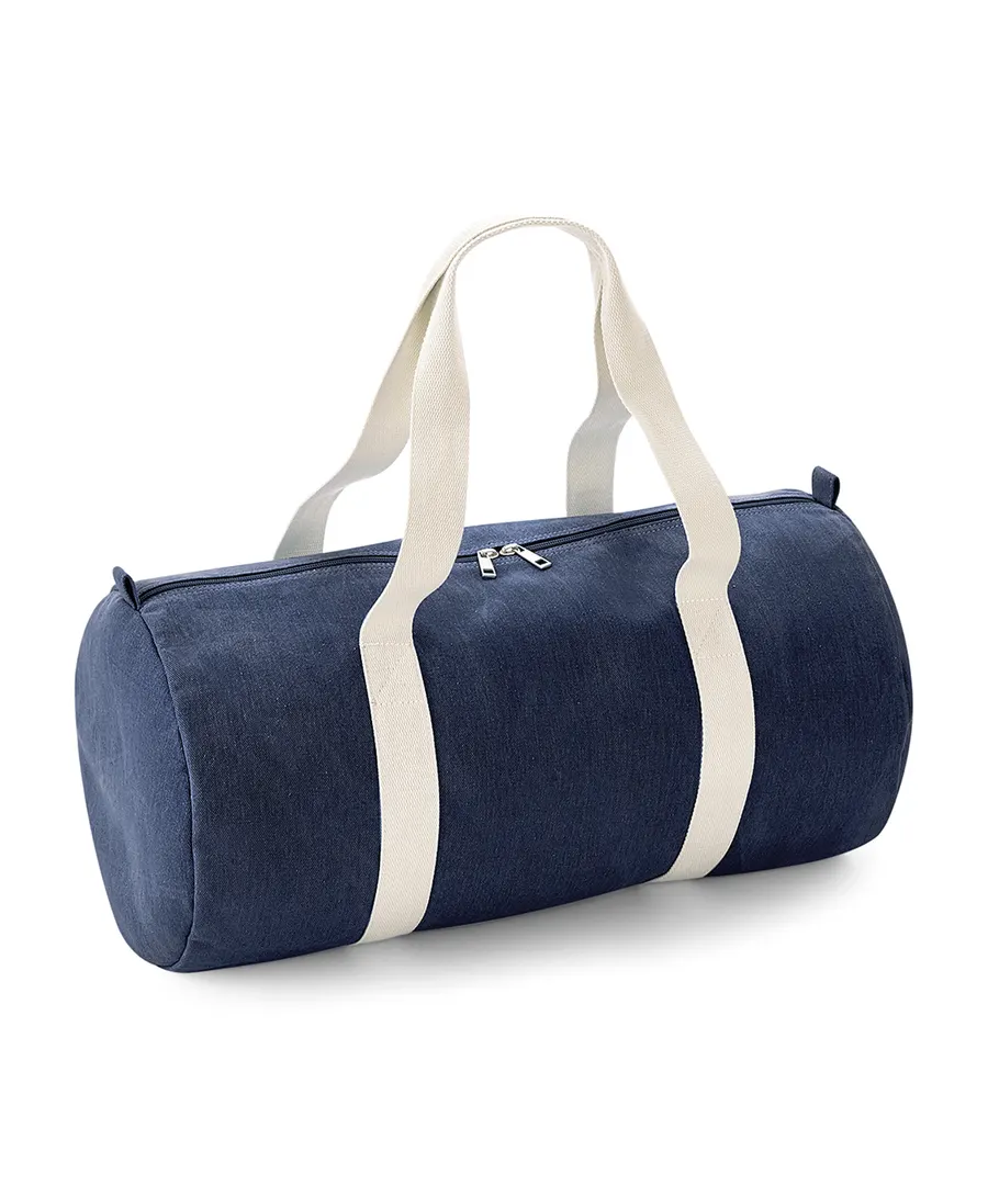 Denim barrel bag – Denim Blue