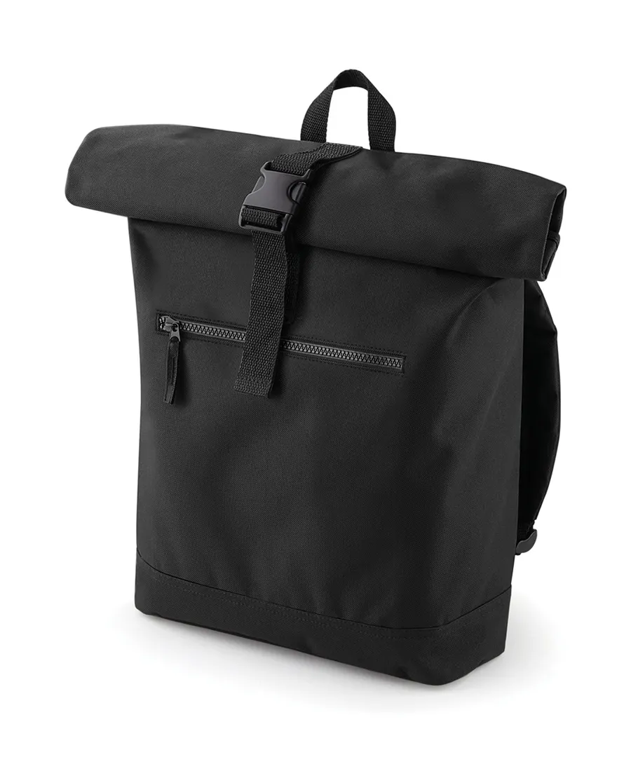 Roll-top backpack – Black