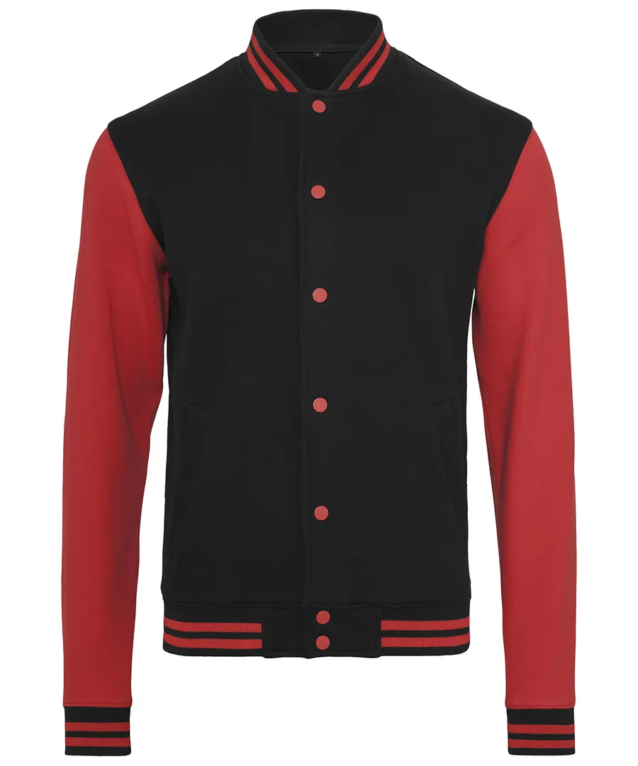 Sweat college jacket – Black/Red