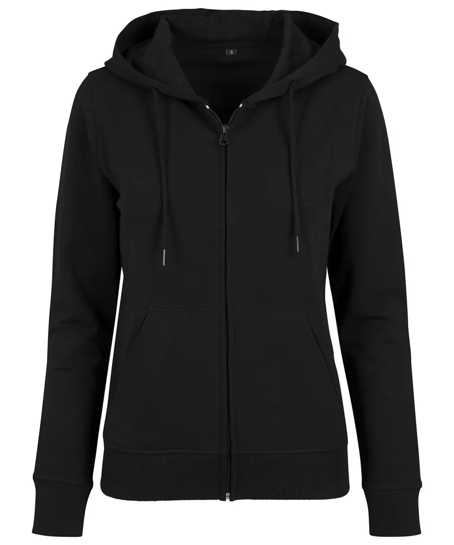 Women's terry zip hoodie – Black